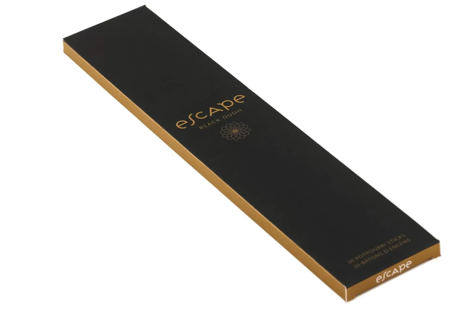 Escape Black Oudh Incienso 30 Palillos Negro
