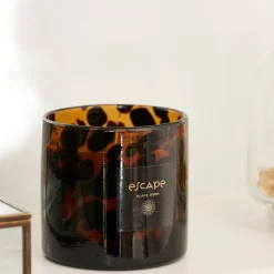 Escape Black Oudh Vela Perfumada En Vaso Negro, Marron, Multicolor