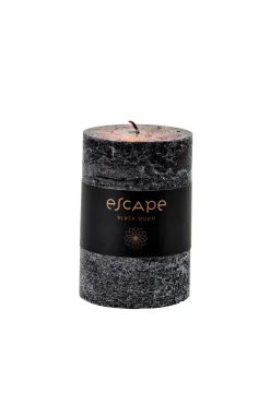 Escape Black Oudh Vela Perfumada Negro