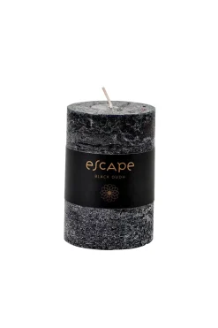 Escape Black Oudh Vela Perfumada Negro