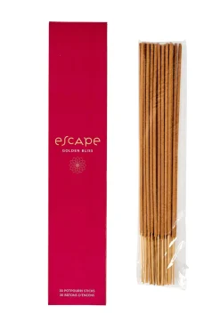 Escape Golden Bliss Incienso 30 Palillos Burdeos