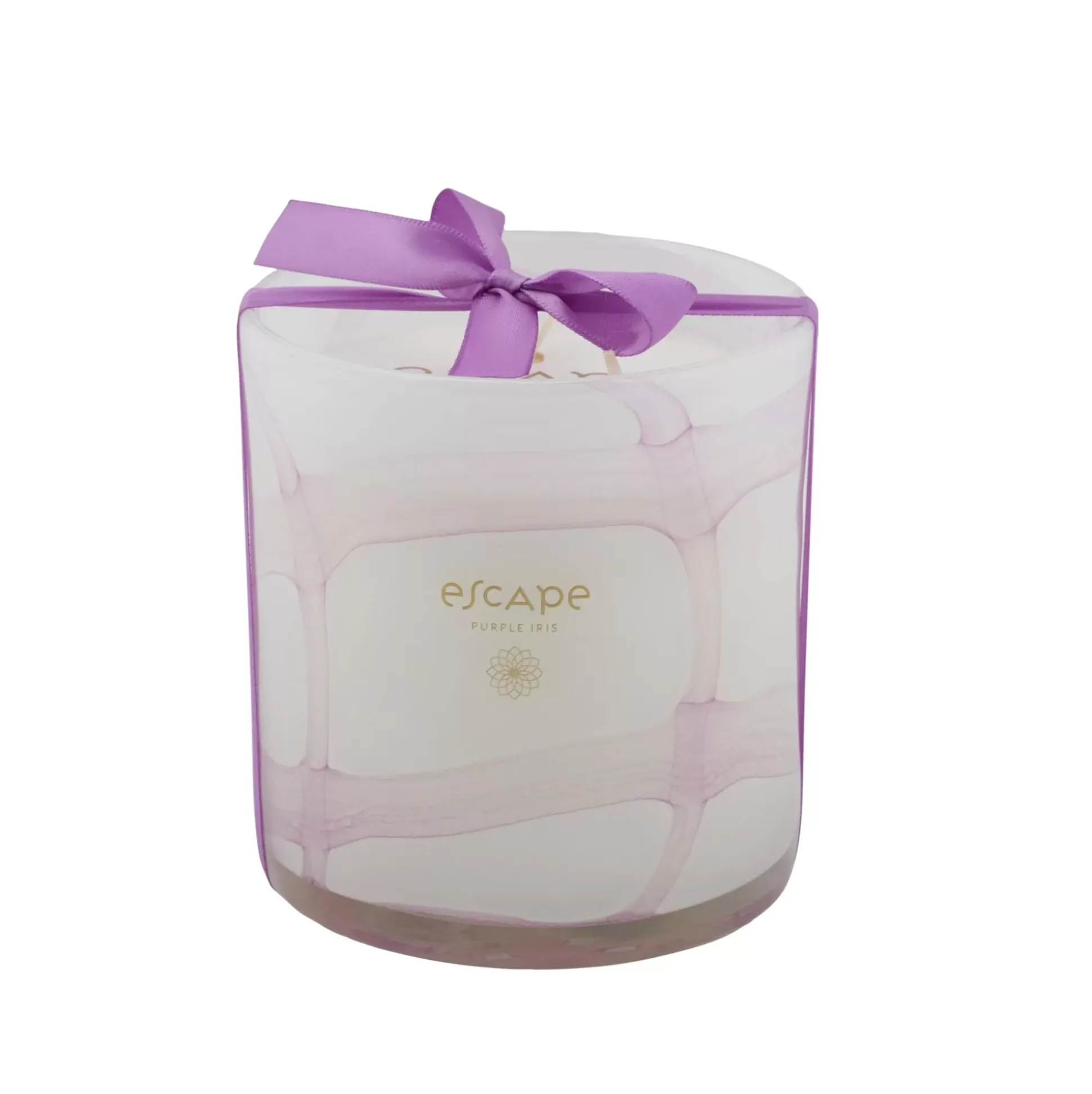Escape Purple Iris Vela Perfumada Xl En Vaso Morado Claro
