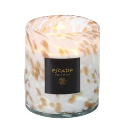 Escape World Of Goa Vela Perfumada Blanco, Dorado, Multicolor