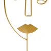 Face Decoracion Con Pie Dorado