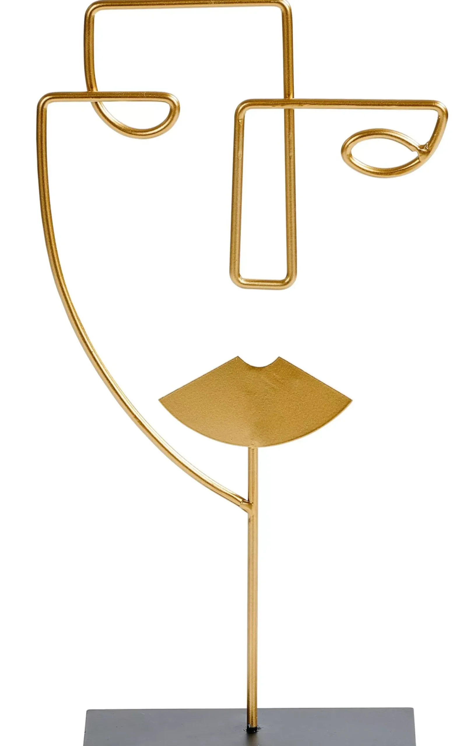 Face Decoracion Con Pie Dorado