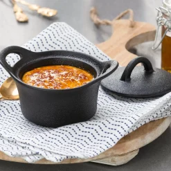 Fero Cazuela Para Horno Con Tapa Negro