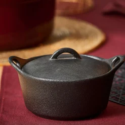 Fero Cazuela Para Horno Con Tapa Negro