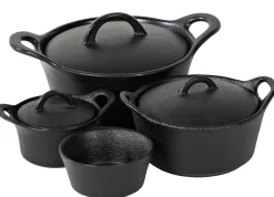 Fero Cazuela Para Horno Con Tapa Negro