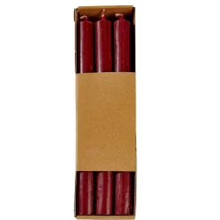 Fina Velas Juego De 6 Burdeos