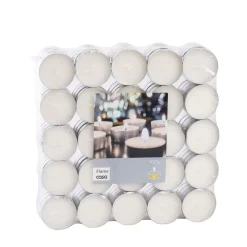 Flame Velas Pequenas Juego De 100 Blanco