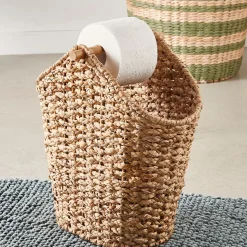 Flores Soporte Rollos Wc Revistero Natural