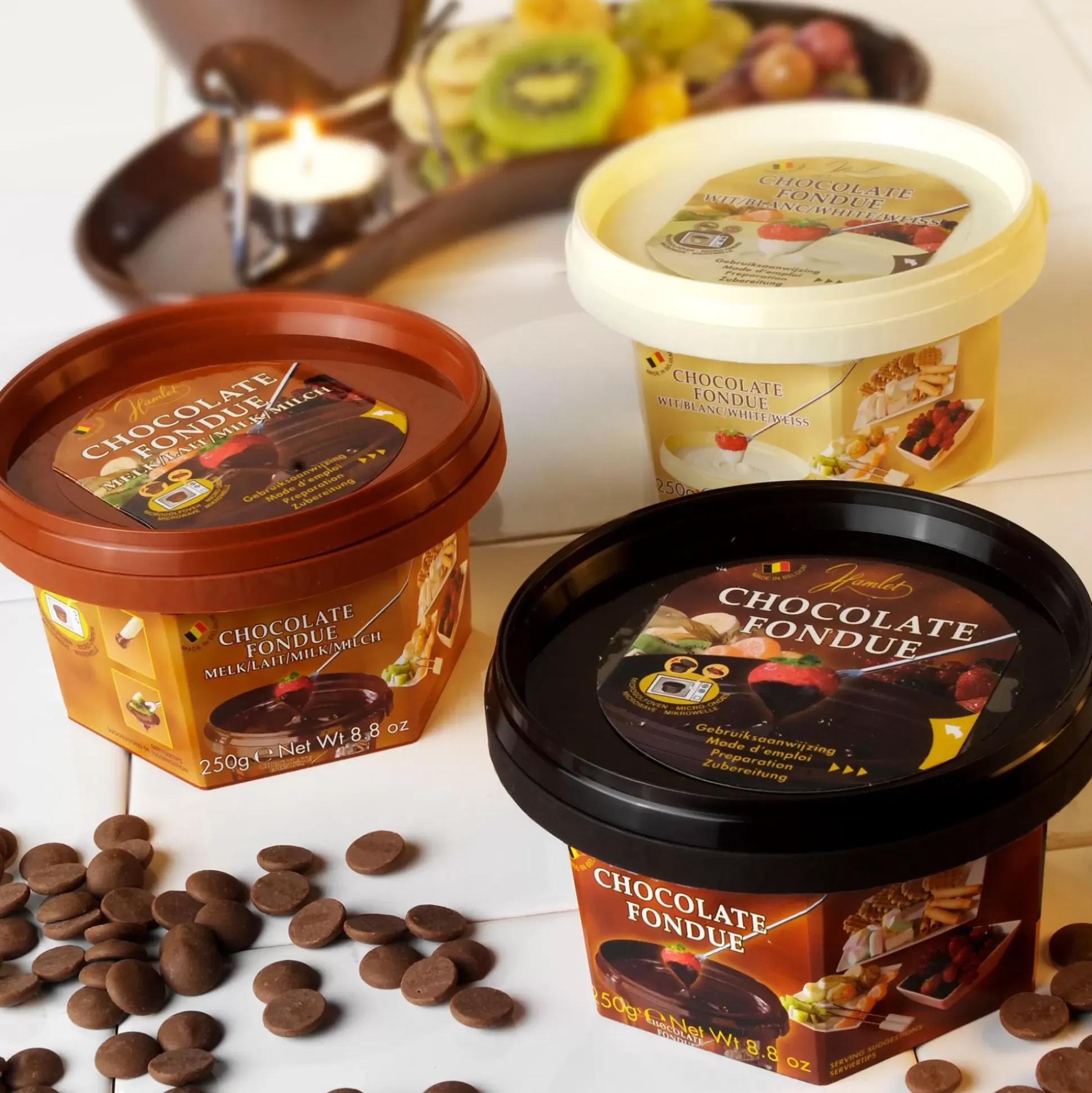 Fondue Chocolate Para Fundir Chocolate Amargo Marron Oscuro