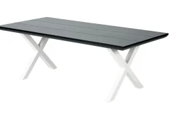 Formax Mesa De Jardín Con Patas En X Negro/Blanco