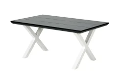 Formax Mesa De Jardín Con Patas En X Negro/Blanco