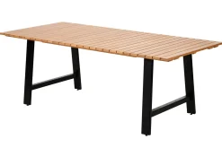Formax Mesa De Jardín Con Patas En A Natural/Negro