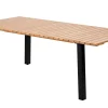 Formax Mesa De Jardín Con Patas Natural/Negro