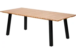Formax Mesa De Jardín Con Patas Natural/Negro
