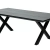 Formax Mesa De Jardín Con Patas En X Negro