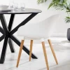 Fray Sillas De Comedor Blanco/Natural