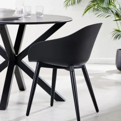 Fray Sillas De Comedor Negro