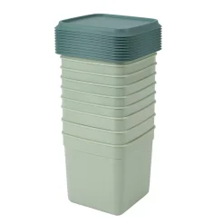 Freezer Cajas Congeladoras Juego De 10 Menta, Verde Oscuro