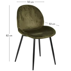 Freyo Silla De Comedor Verde Oliva