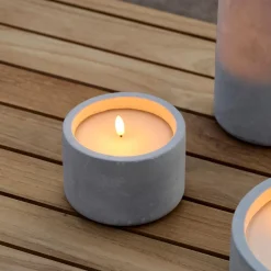 Fuego Vela Led Solar Gris Claro