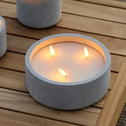 Fuego Vela Led Solar Gris Claro