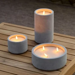 Fuego Vela Led Solar Gris Claro