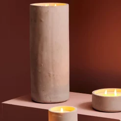 Fuego Vela Led Solar Gris Claro