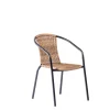 Gerona Silla Apilable Negro, Natural