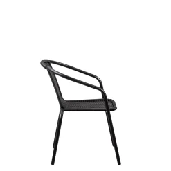 Gerona Silla Apilable Negro