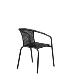 Gerona Silla Apilable Negro