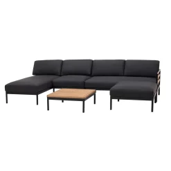 Hanna Lounge Butaca Negro