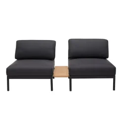 Hanna Lounge Mesa Auxiliar Negro, Natural