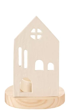 Home Soporte Para Vela Pequena Blanco, Natural