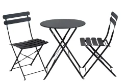 Imperial Mesa Plegable Redondo Negro