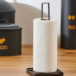 Industria Soporte De Papel De Cocina Negro