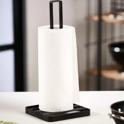 Industria Soporte De Papel De Cocina Negro