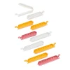 Klipper Clips De Cierre Juego De 10 Mezcla De Colores Gris, Amarillo Oscuro, Terracota