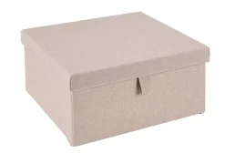 Linolux Caja De Almacenaje Con Tapa Beis