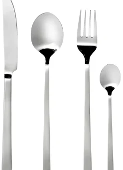 Lugano Cuberteria 16 Piezas Plateado