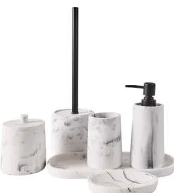Luna Cepillo Wc En Soporte Aspecto De Marmol
