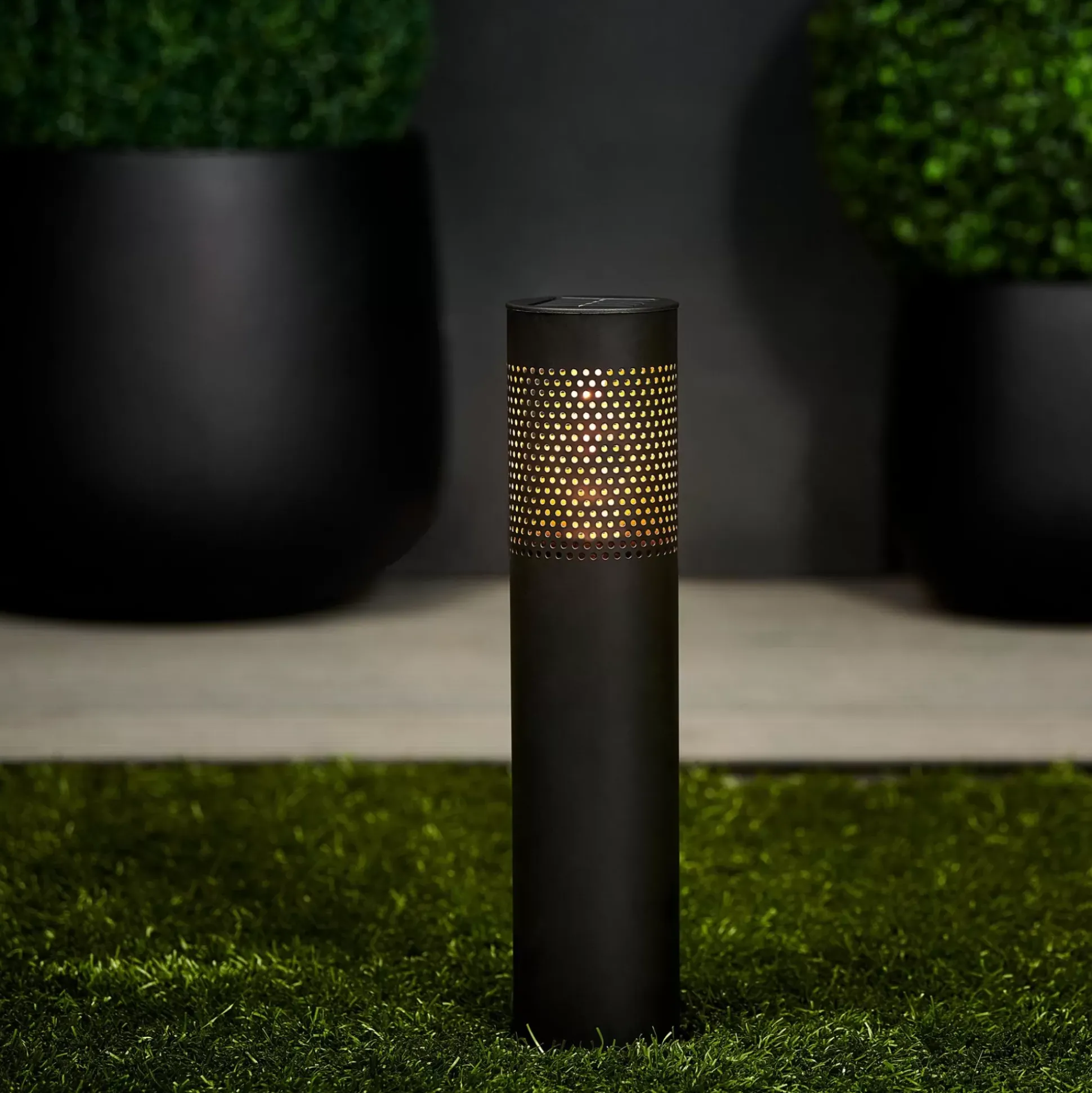 Lux Lampara Solar Negro