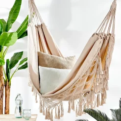 Macrame Hamaca Blanco Blanco Apagado
