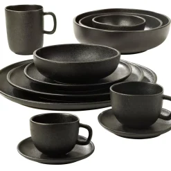 Magma Taza Y Plato Negro