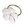 Marguerite Anillo Servilleta Blanco