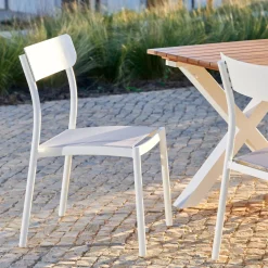 Mavas Silla Apilable Blanco