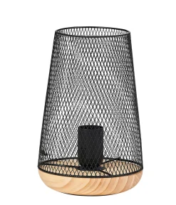 Mesh Lampara De Mesa Negro