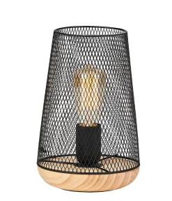Mesh Lampara De Mesa Negro